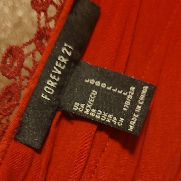 Forever 21 Elegant Garnet Lace Dress - Picture 3 of 6